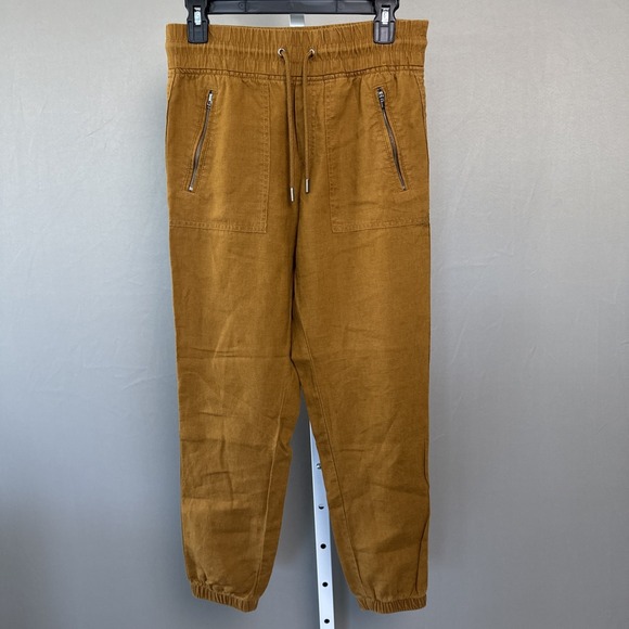 Athleta Pants - Athleta Cabo Linen Jogger Size 0 - 100% Linen in Rust